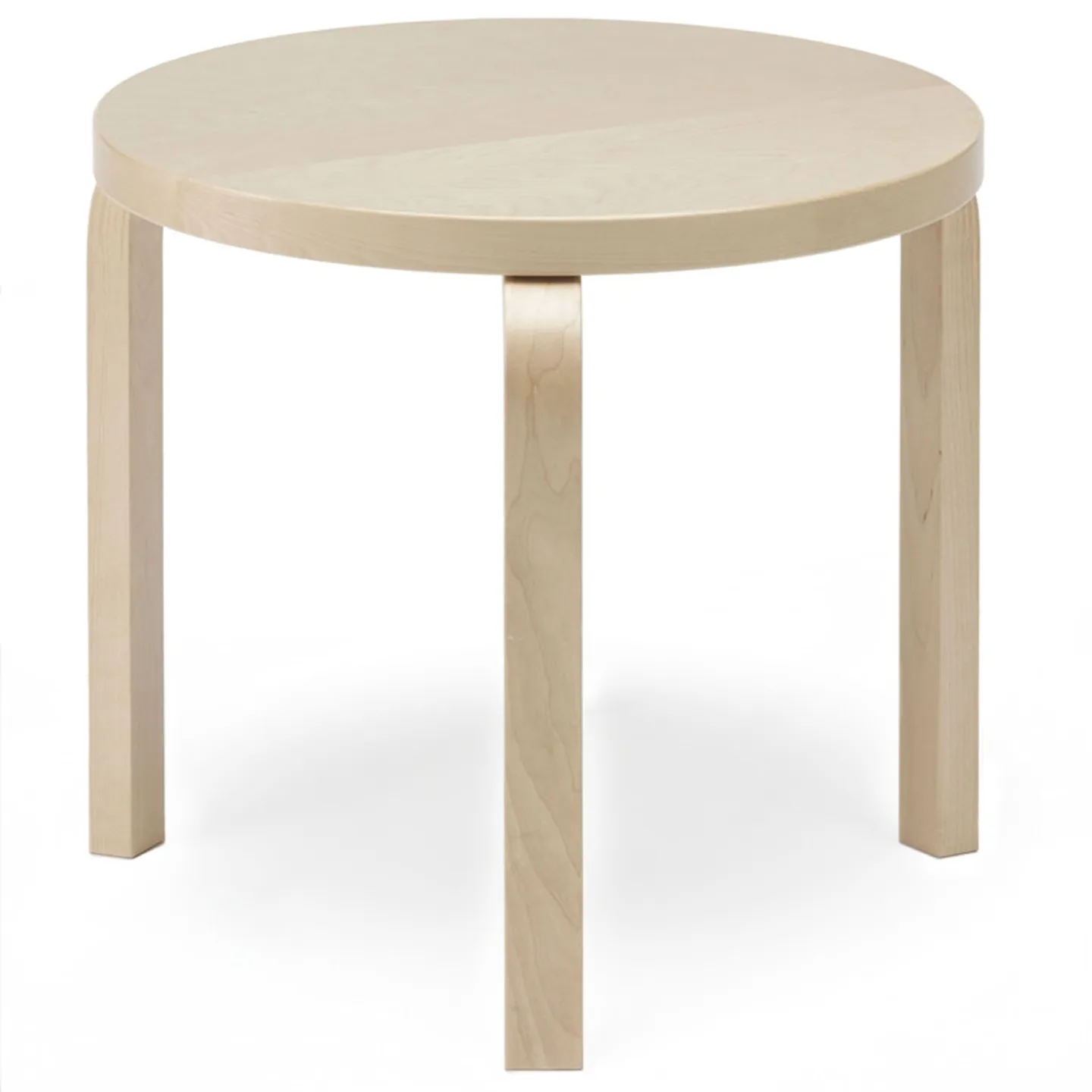 Artek - Bord 90D 48 cm klarlackad björk - Sidobord - Ilmari Tapiovaara
