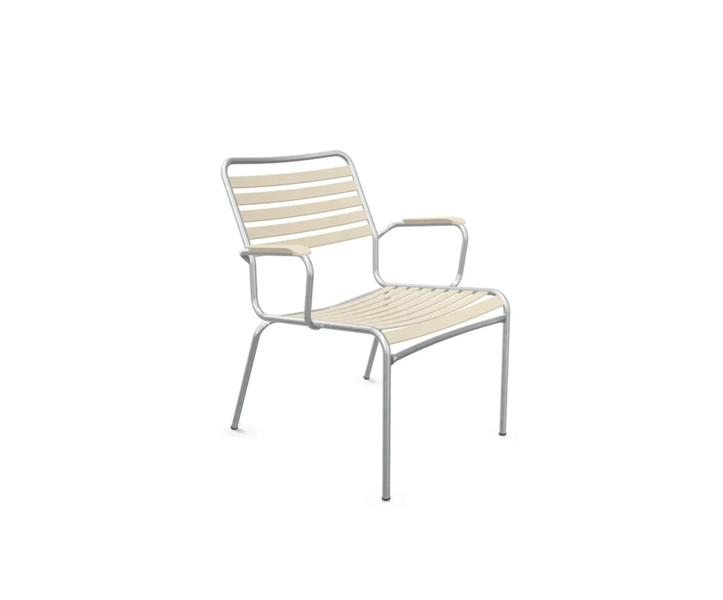 Schaffner Lättli-Salonsessel Rigi mit Armlehnen Feuerverzinkt Beige | Schubiger Möbel