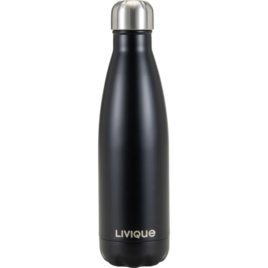 Thermosflasche Valerie Schwarz Edelstahl