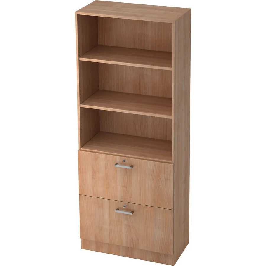 Regal Office nussbaum Holzwerkstoff B 80 cm H 200.4 cm