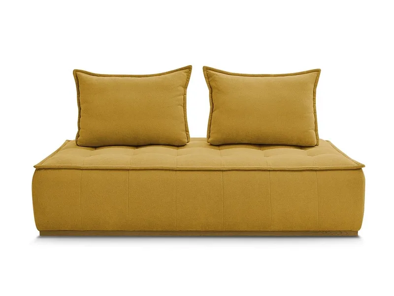 Modulare Sessel für Sofa BOBOCHIC ELISA Stoff mit Textur gelb