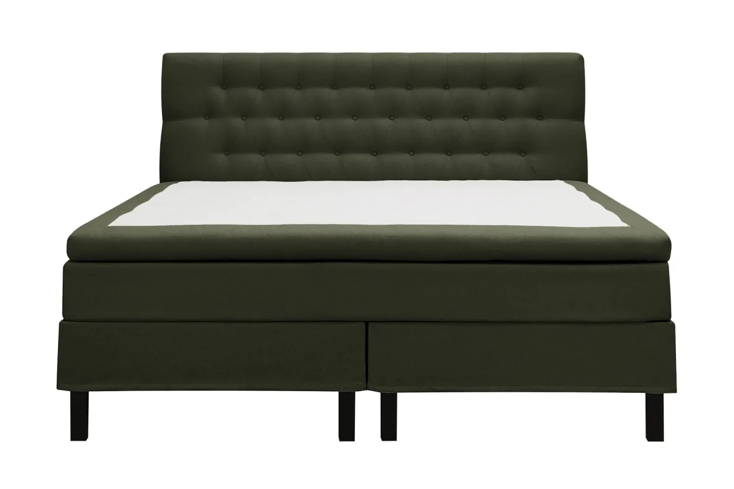 HVILA Classic Komplett Sängpaket 180x200 cm Kontinentalsäng med diamant sänggavel - Grön