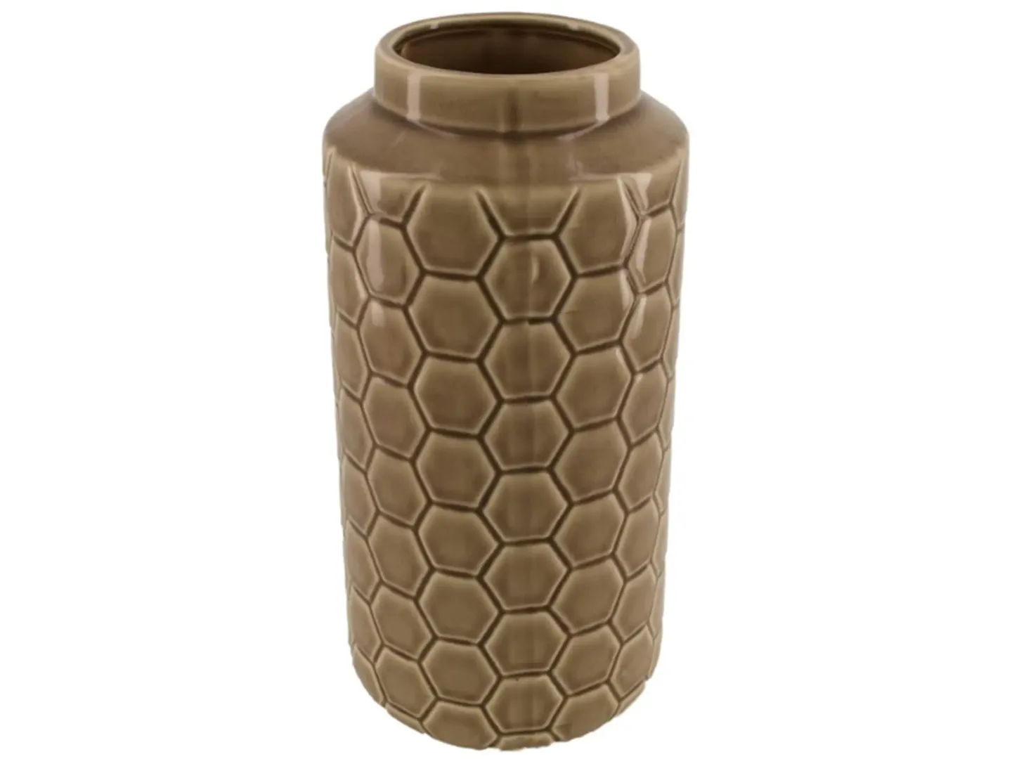 Dijk Vase Wabe Grau D: 33 cm | Schubiger Möbel