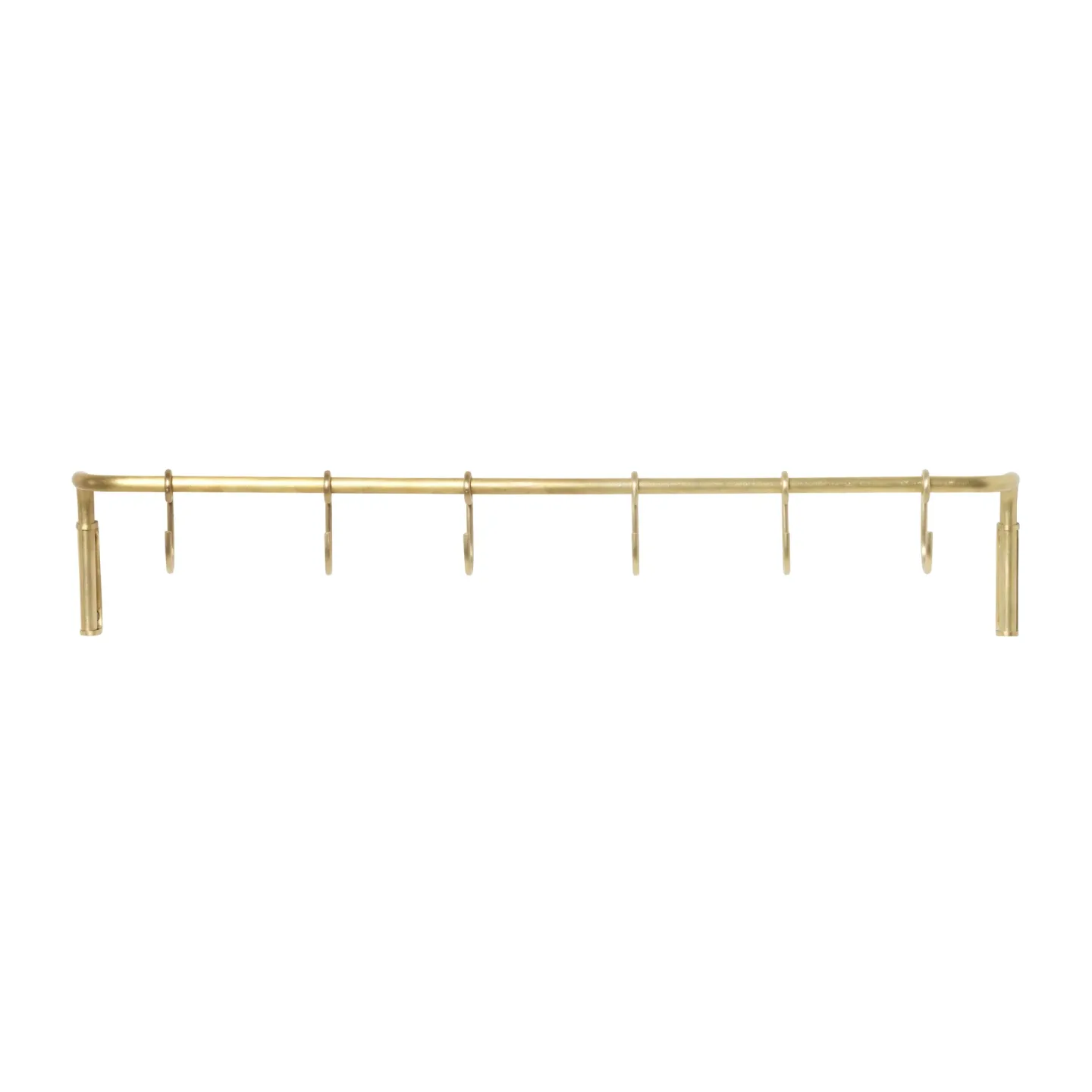 Ferm Living Kitchen Küchenstange mit 6 st Haken Messing