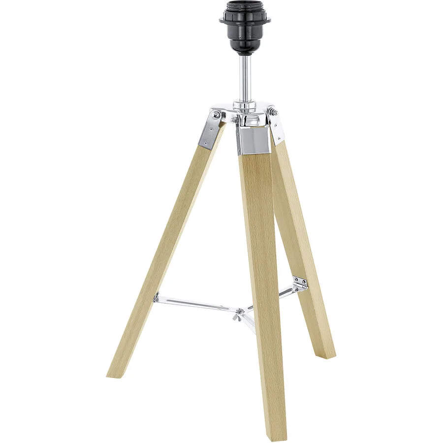 Tischlampe Somano Braun Holz 38 cm 52 cm