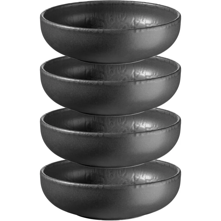 MÄSER Schüssel-Set 4-tlg. Trad. Tiles Schwarz Steinzeug 16 cm