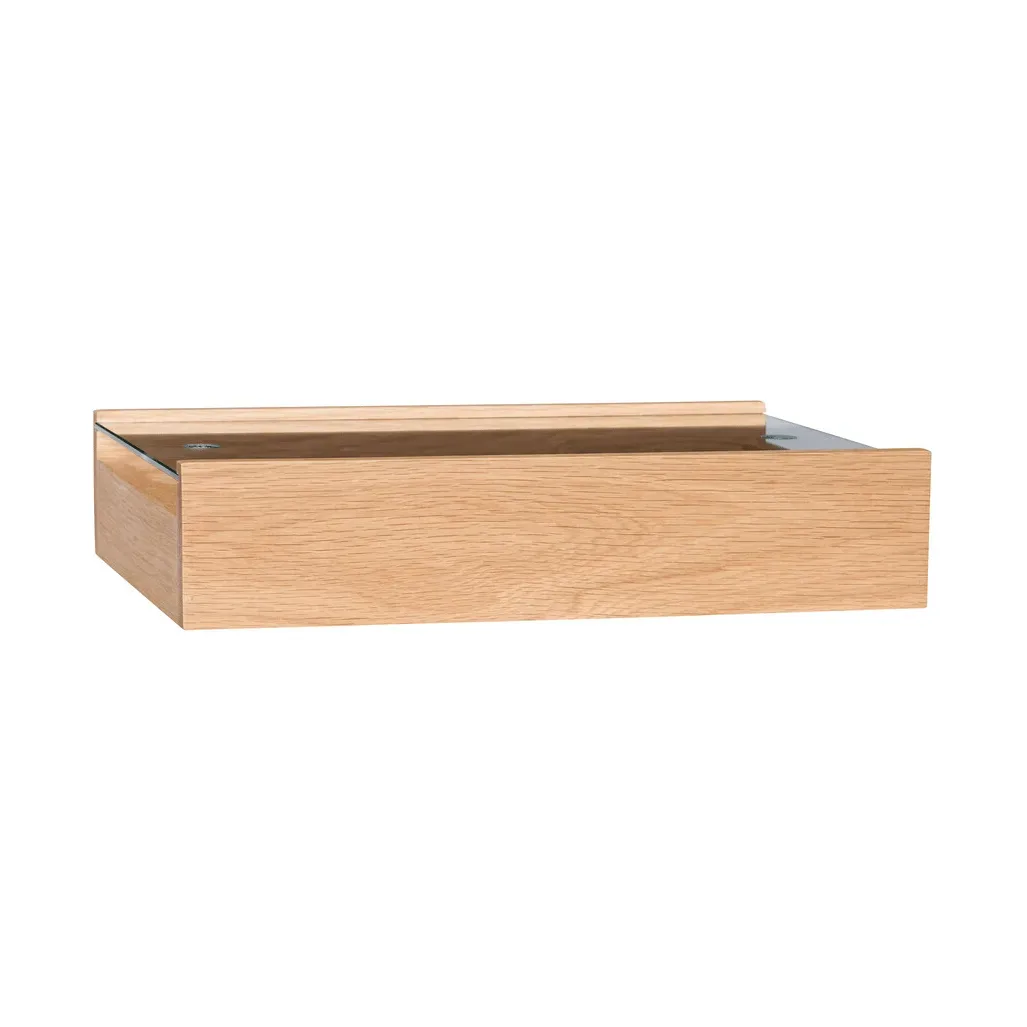 Hübsch Senri Aufbewahrungsbox Eiche-Glas, 42x30x9 cm