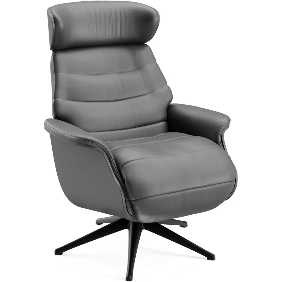 Relaxsessel Cam Nature - 0723 Jade Black Leder T 88 B 83 H 113 cm - Möbel Konfigurator: Traummöbel individuell zusammenstellen