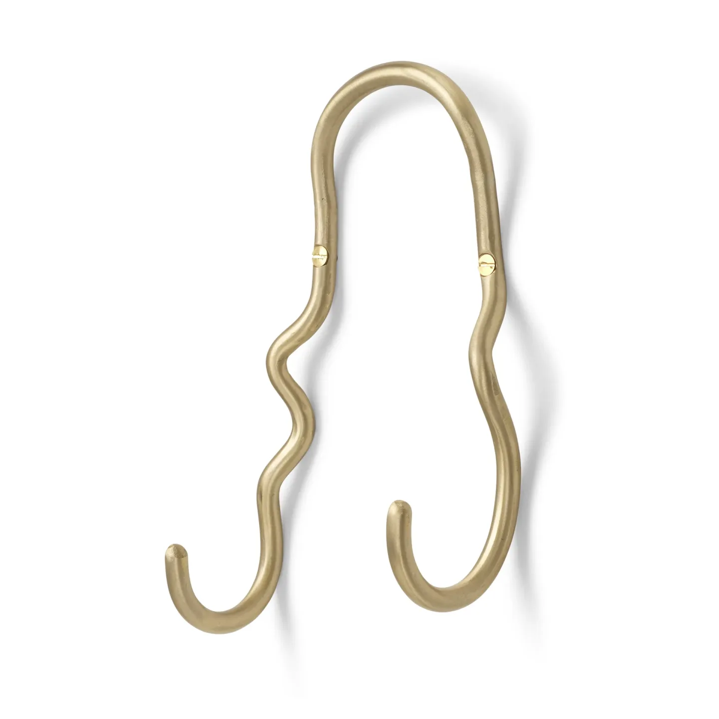 Ferm Living Curvature Haken doppel Messing