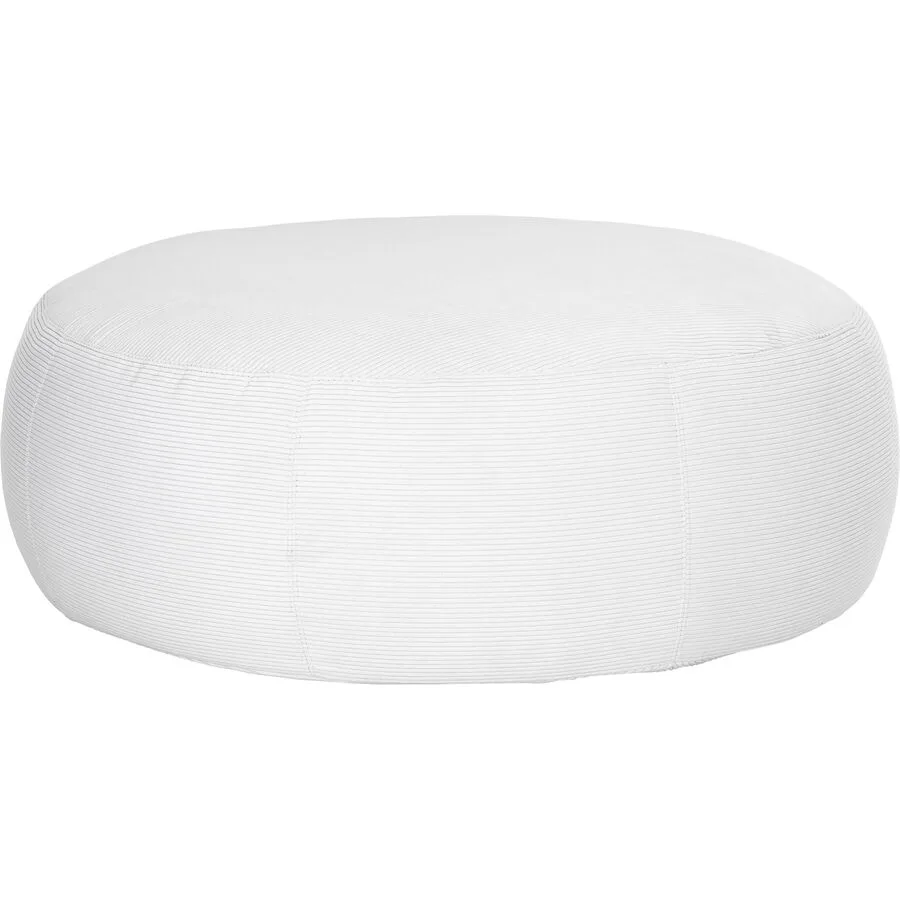 Hocker Ava Hocker Weiss Stoff 105 cm 40 cm