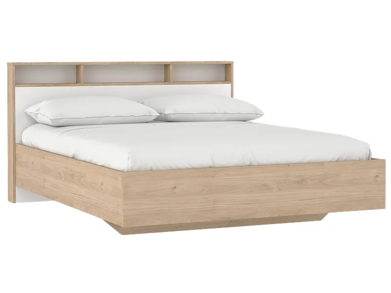Bett IKAST 160x200cm spanplatte jackson eiche