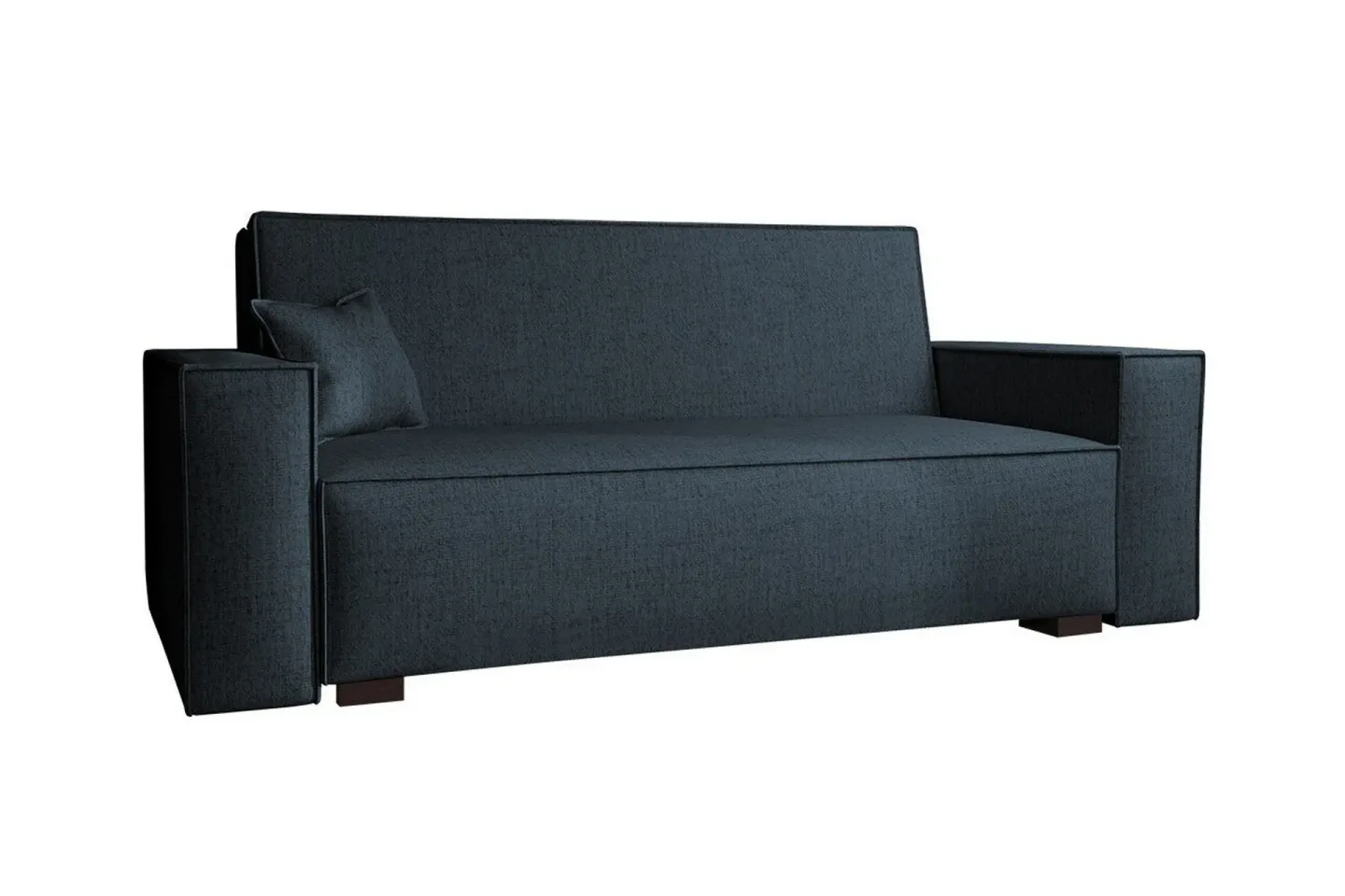 Denegal 2-sits liten bäddsoffa i Tyg - Grå , Blå