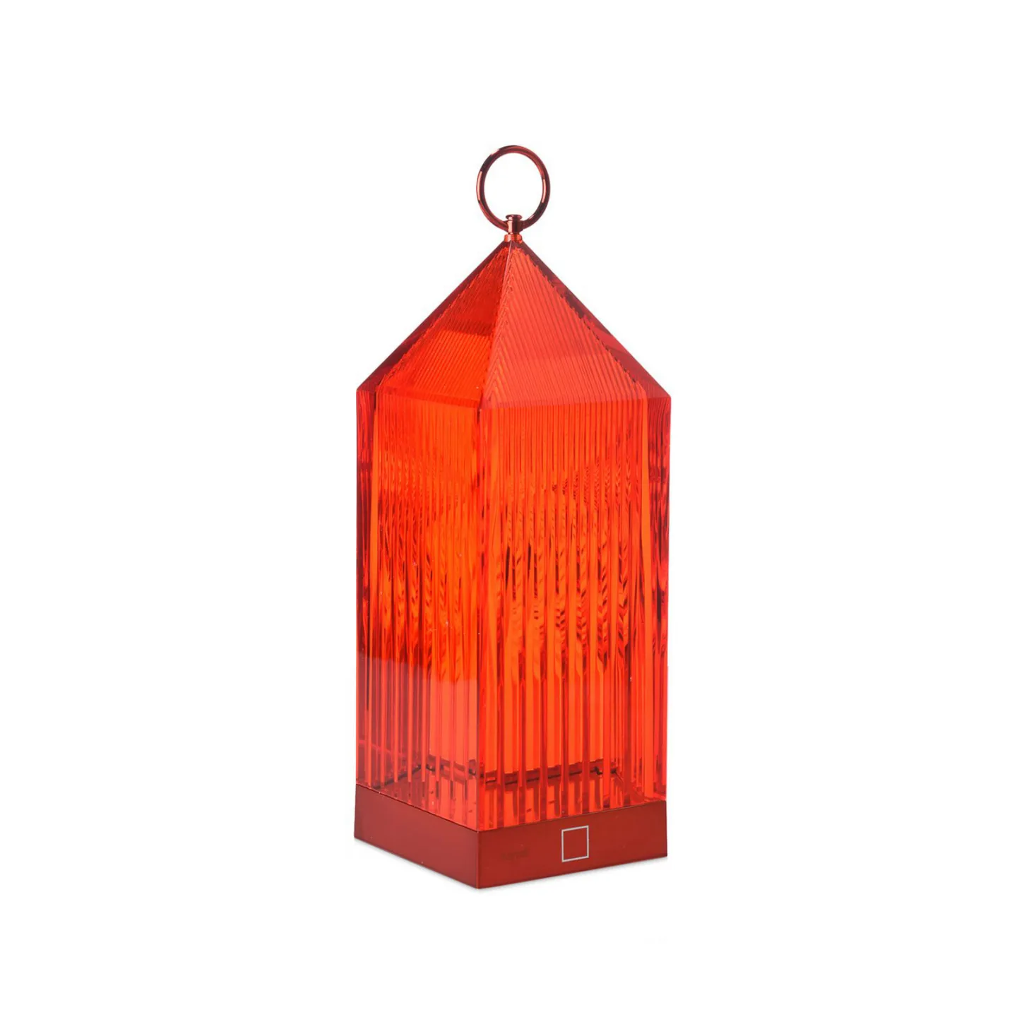 Lantern Portable Tischleuchte V2 Red - Kartell - Balkon - Design - Kunststoff - Laterne