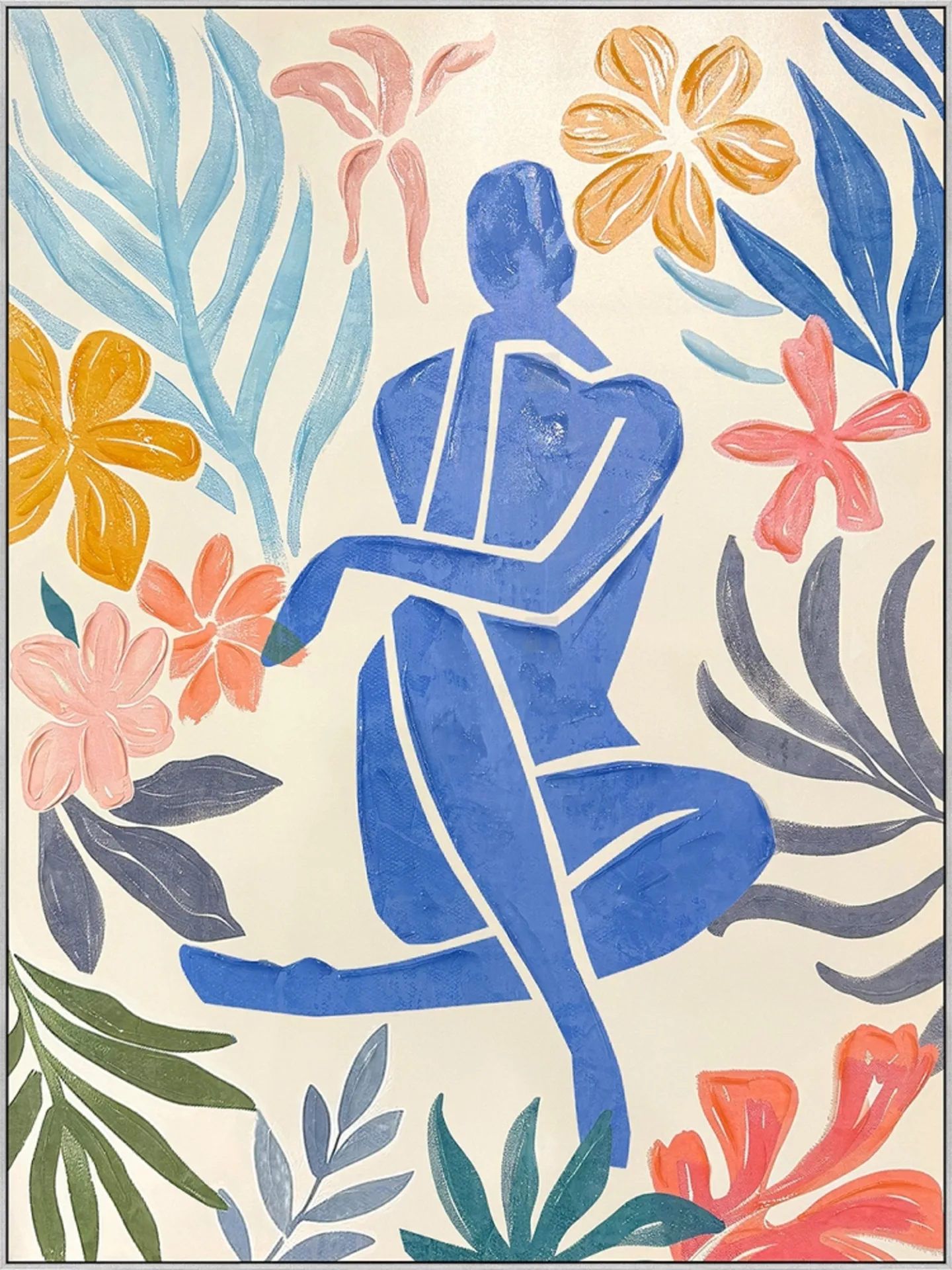 image LAND Gemälde Matisse-Inspiriert Blauer Akt | Schubiger Möbel