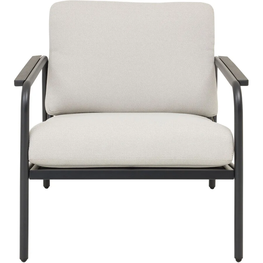 Loungesessel Nalani schwarz Stahl T 89 cm