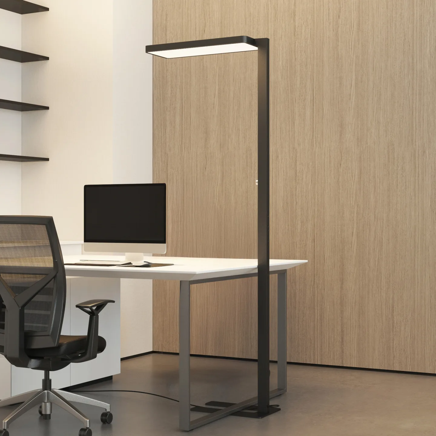 Timon LED Stehleuchte Schwarz - Arcchio - Arbeitszimmer / Büro - Modern - Aluminium - Einflammig