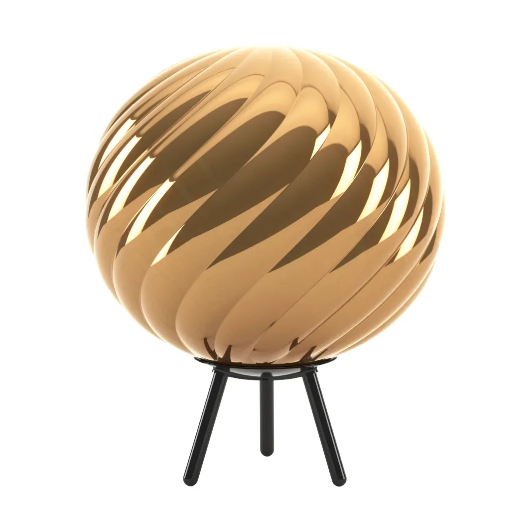 Tom Dixon Whirl portabel golvlampa Gold-black