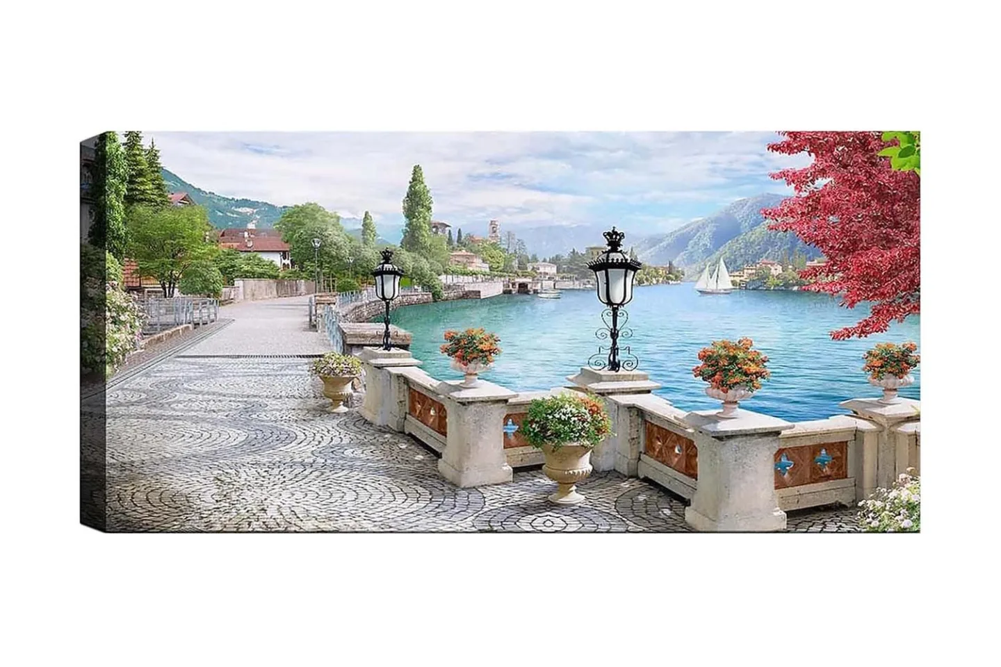 Canvastavla YTY Landscape & Nature Flerfärgad - 120x50 cm