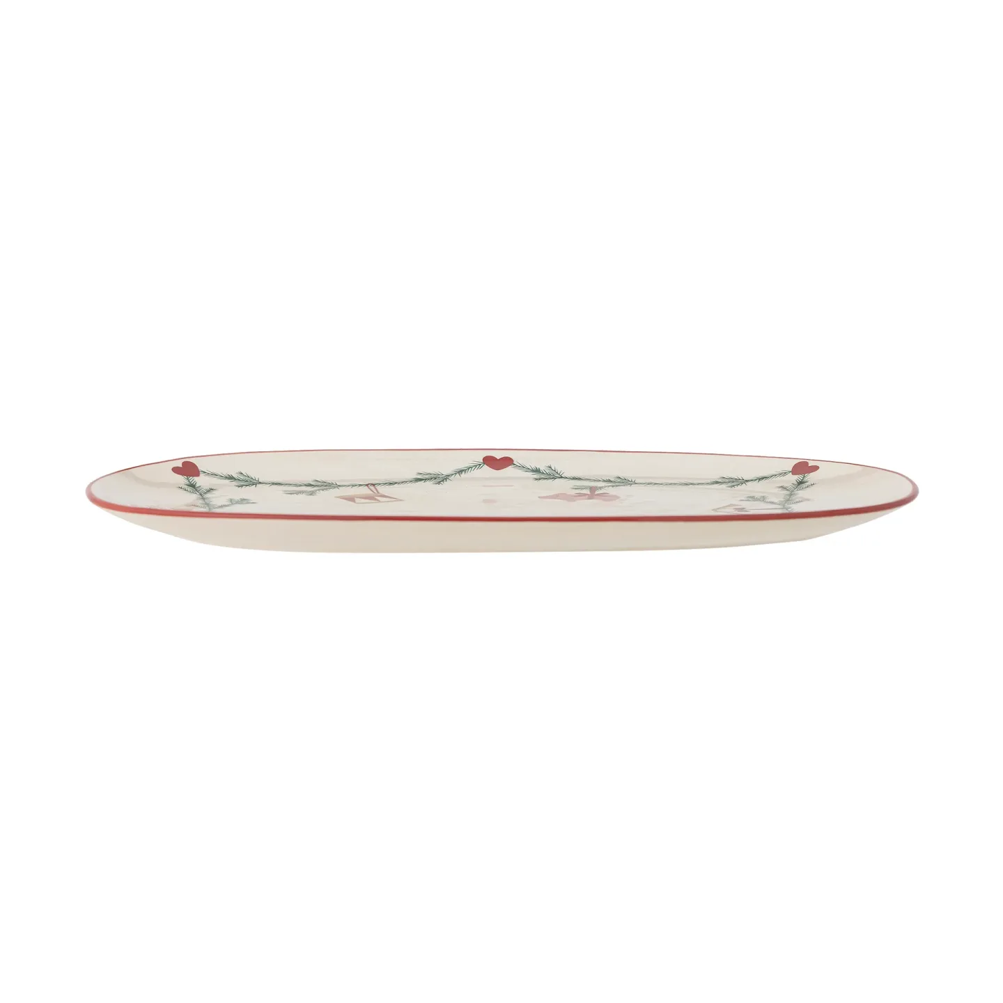 Bloomingville Yule serveringsbricka 38,5x23 cm Vit