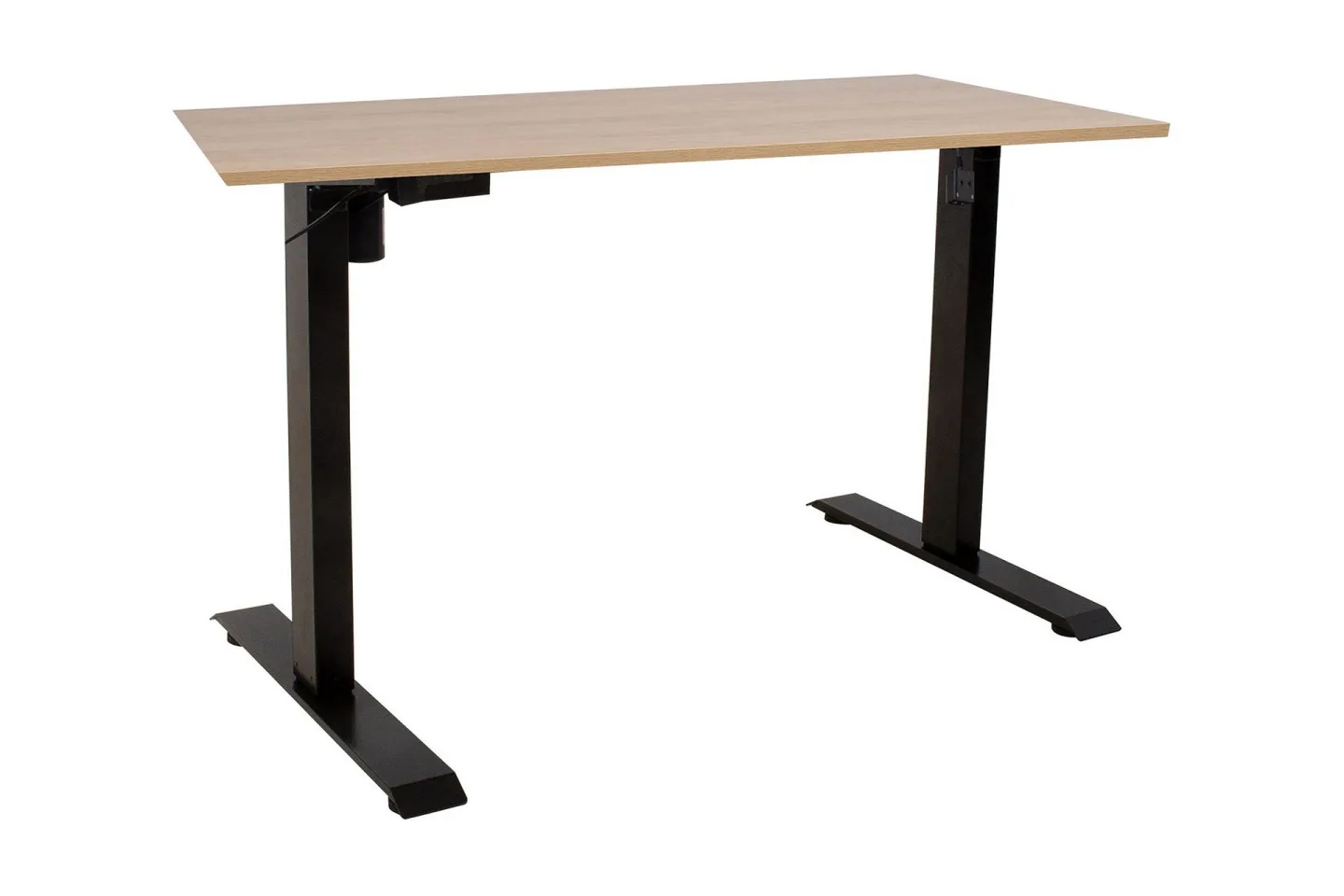 Ergo Skrivbord med en motor 140x70 cm Svart -