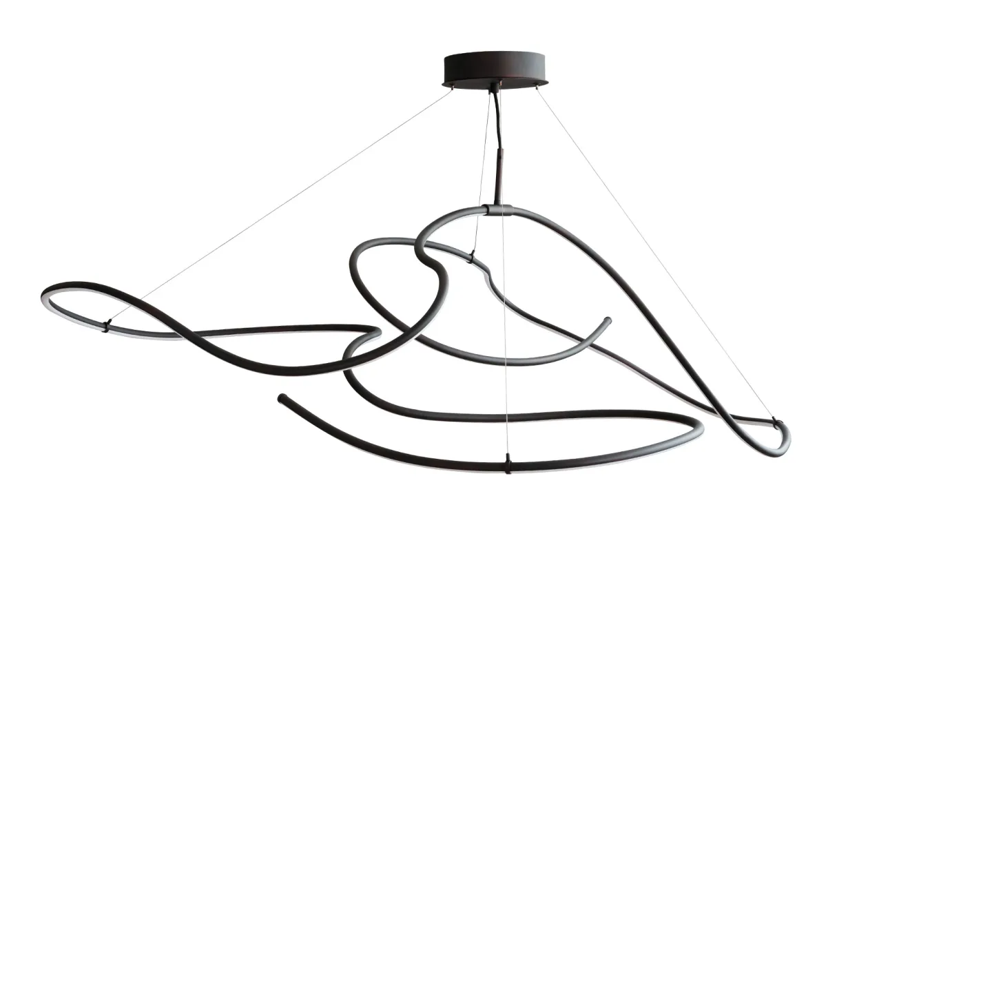 101 Copenhagen - Ghost Chandelier, Big - Takkronor - Kristian Sofus Hansen,Tommy Hyldahl - Svart - Metall