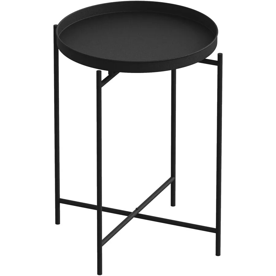Beistelltisch Blank Schwarz Metall 46 cm