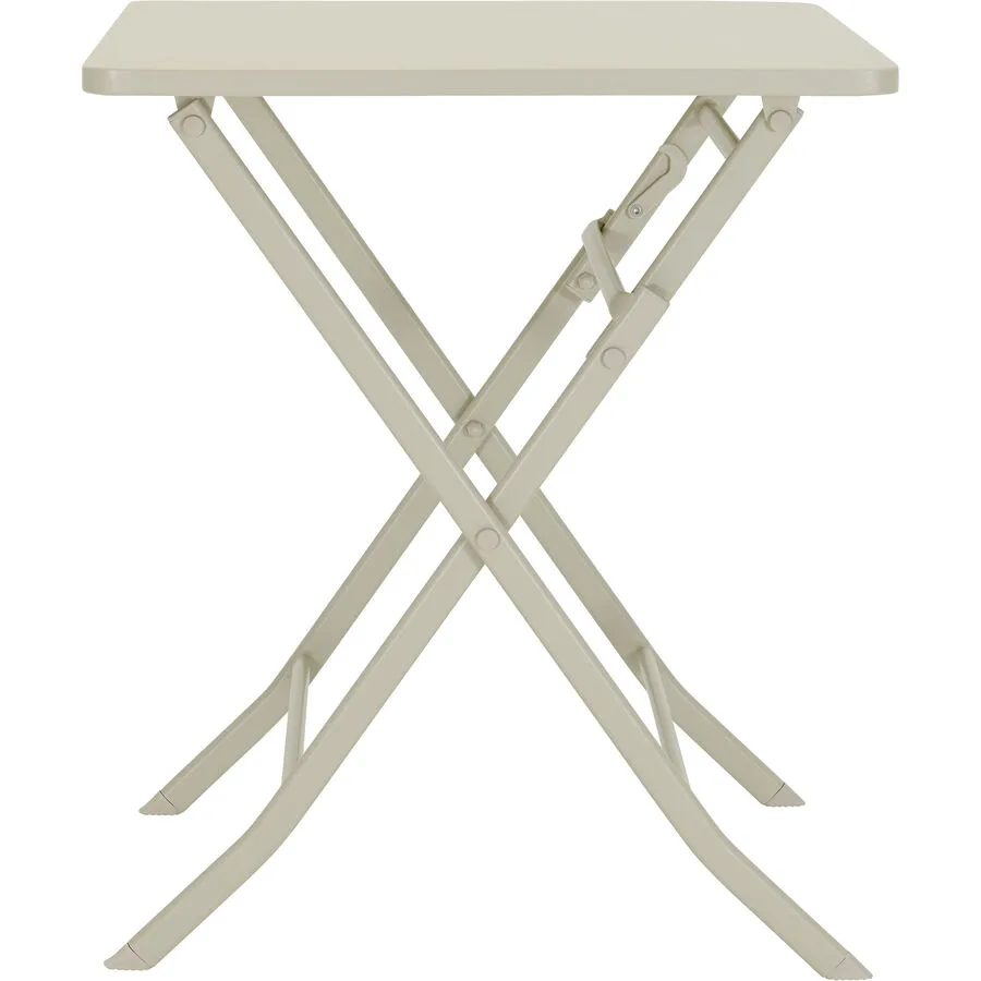 Gartentisch Maloja greige Stahl B 60 T 60 cm