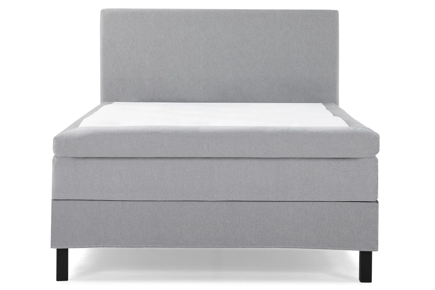 Lucky Sängpaket med Gavel 140x200 Latex - Mellangrå
