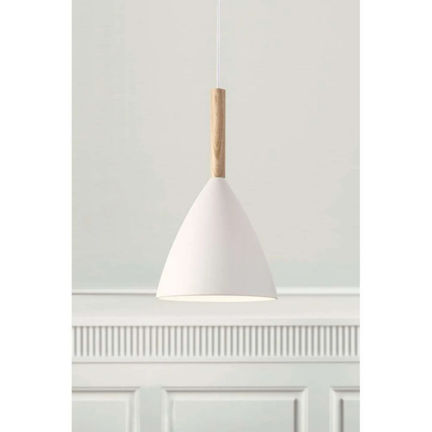Pure 20 Pendelleuchte, weiß mit Eschenholz – DFTP DFTP by Nordlux - Metall