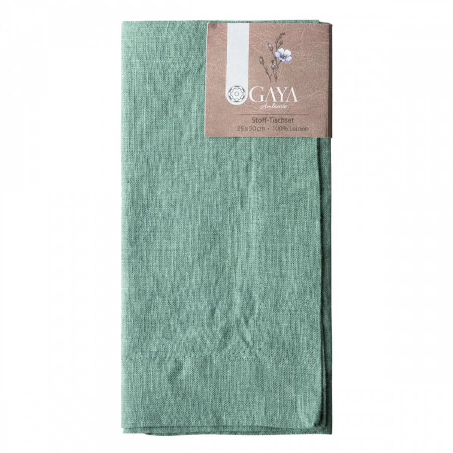 Sola Tischset Gaya Ambiente seegrün Leinen B 35 cm