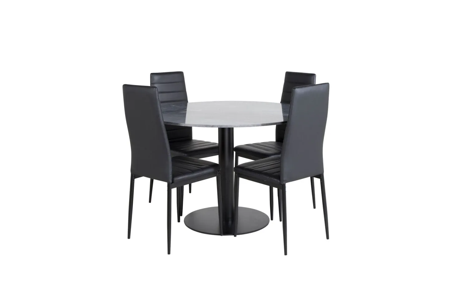 Estelle Matgrupp 106 cm Rund med 4 Slim stolar -