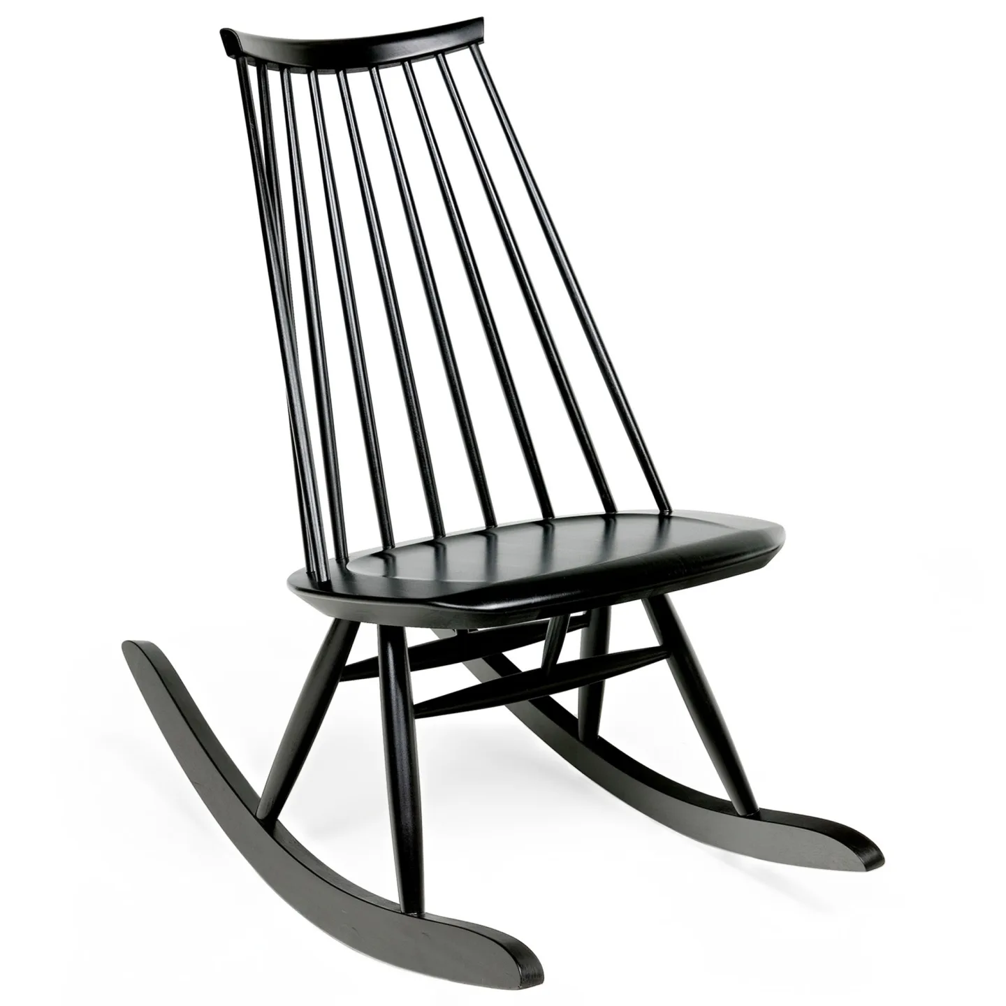 Artek - Mademoiselle Gungstol, Svartbetsad björk - Fåtöljer - Ilmari Tapiovaara - Svart - Trä