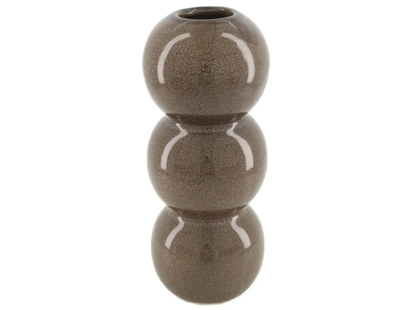 Decofinder Vase Keramik Dunkelbraun H: 28 cm | Schubiger Möbel