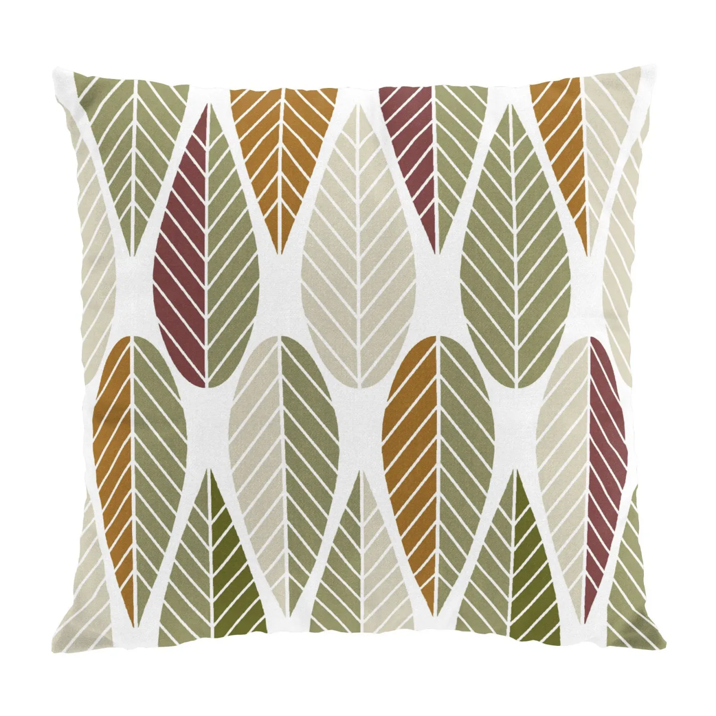 Arvidssons Textil Blader kuddfodral 47x47 cm Beige