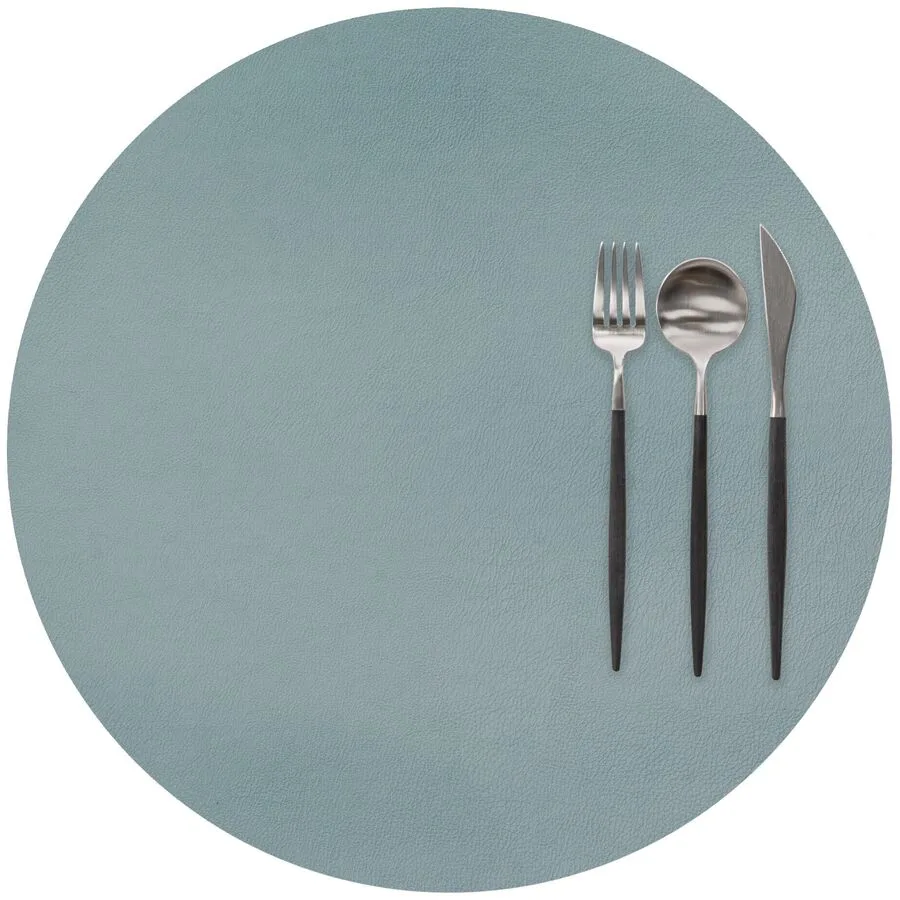 ZICZAC Tischset Togo Blau Kunstleder 38 x 38 cm