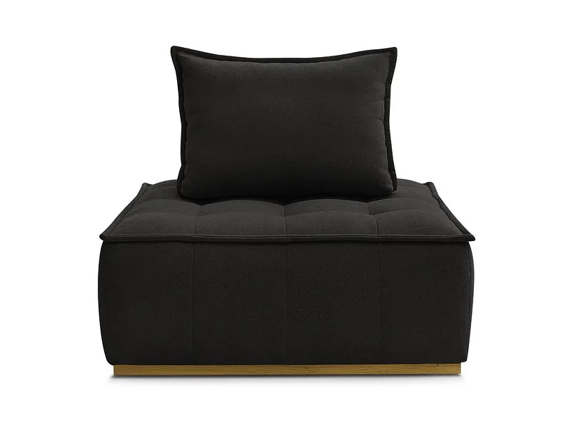 Modulare Sessel für Sofa BOBOCHIC ELISA Stoff mit Textur schwarz