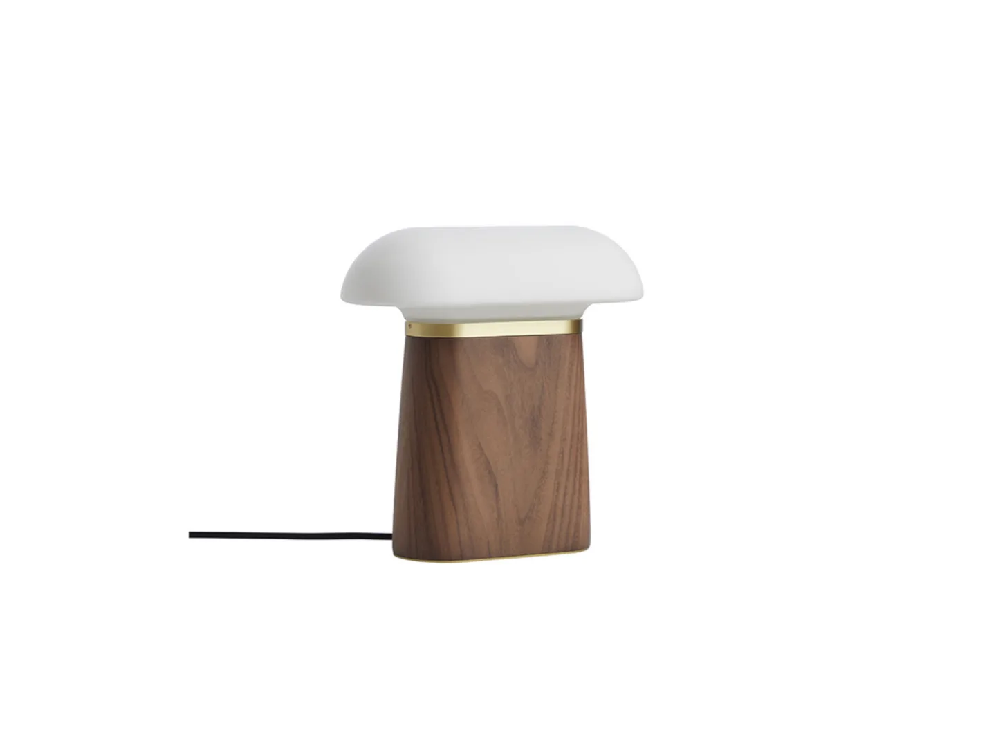 Nova Tischleuchte Walnut/Opal - Woud - Wohnzimmer - Holz