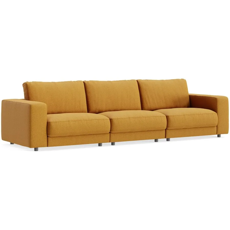 Sofa Ava Bezug: 59,7% Polyester 34,4% Polyacryl 5,9% Viskose gold B 320 T 107 cm - Möbel Konfigurator: Traummöbel individuell zusammenstellen