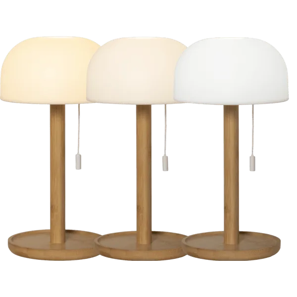 Star Trading - Tara 28cm - Portabel lampa - Trä