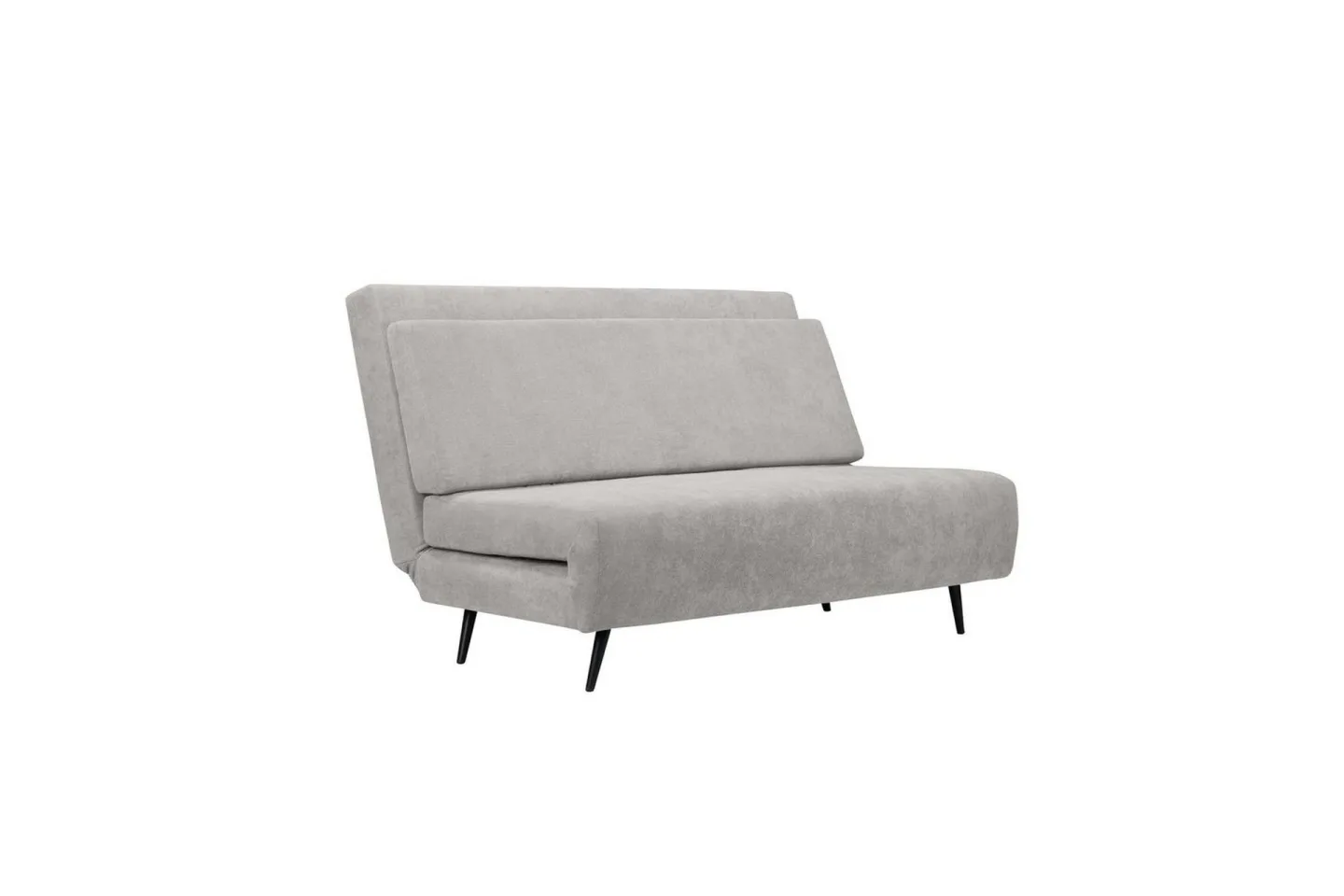 Sängsoffa Mallory Ljusgrå, Linnetyg/Metall/Trä - Ljusgrå, Linnetyg/Metall/Trä
