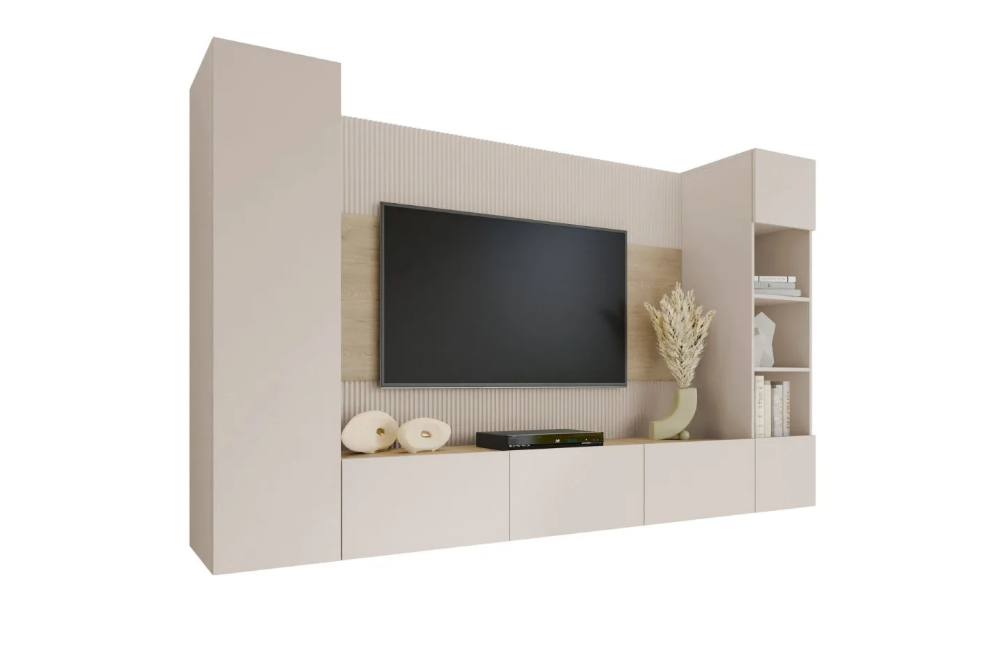 Bernice Tv-skåp 260x38 cm - Beige