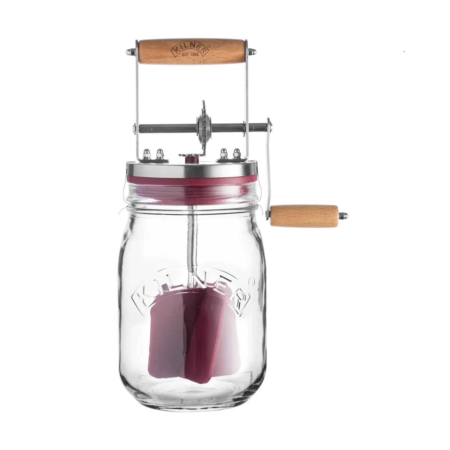 Kilner Kilner Butterfass Klar-rot, 1 L