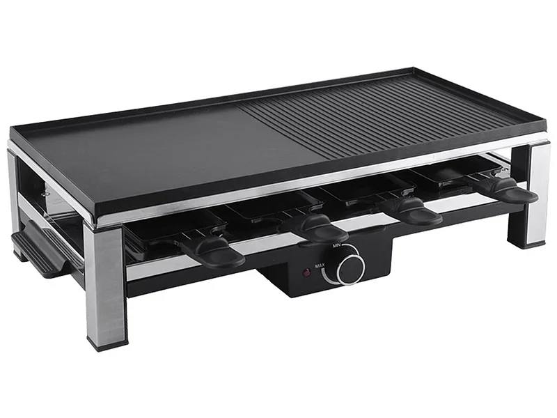 OHMEX Elektrischer Raclettegrill OHM-RCL-2298 8 personen