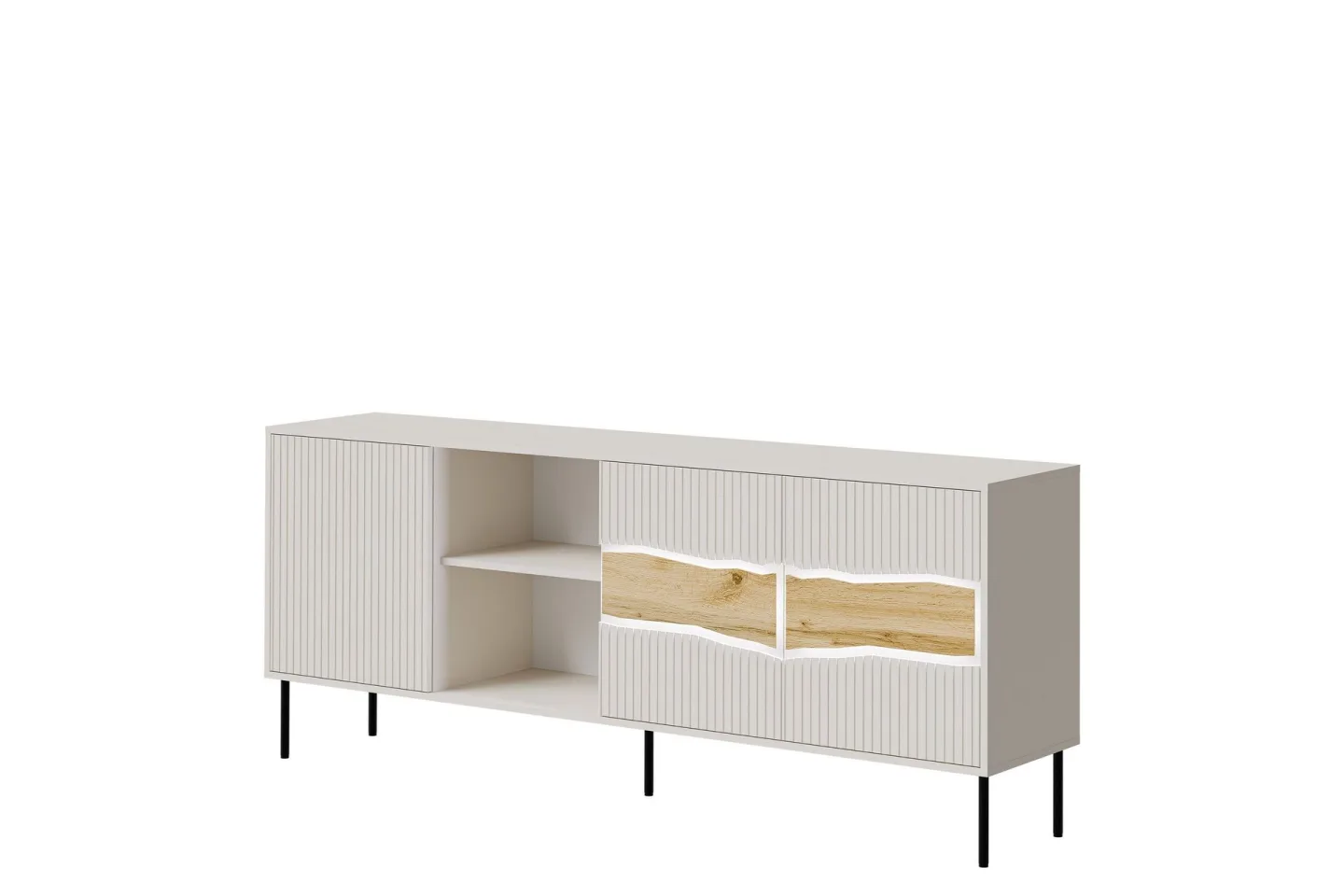 Stintino Skänk 190x40 cm - Vit/Grå