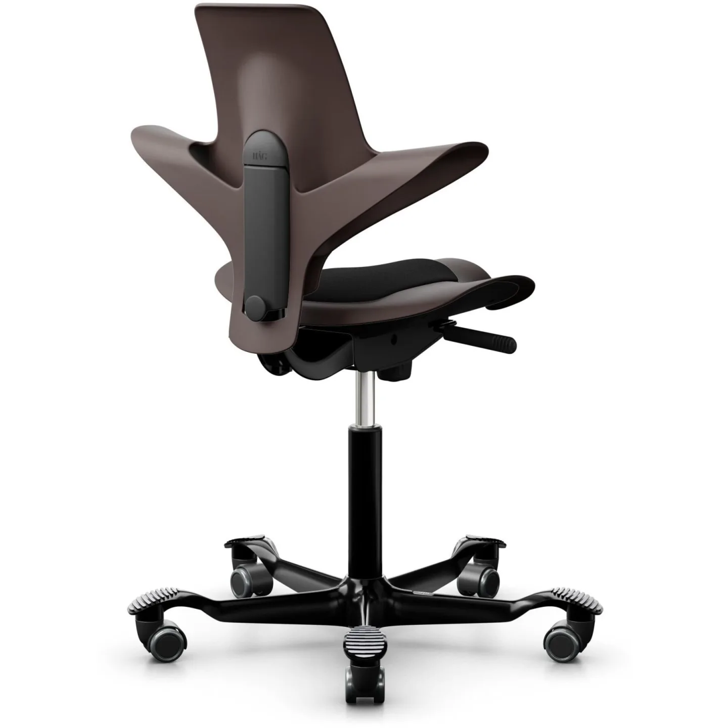 HAG Bürostuhl Capisco Puls 8010 Braun Polyester/Aluminium Höhenverstellbar - Bürostuhl