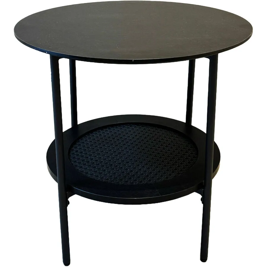 Beistelltisch Perri schwarz MDF/Melaminfolie B 50 H 50 cm