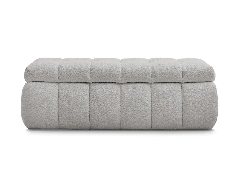 Bettende BOBOCHIC MONT-BLANC Boucle-Stoff hellgrau