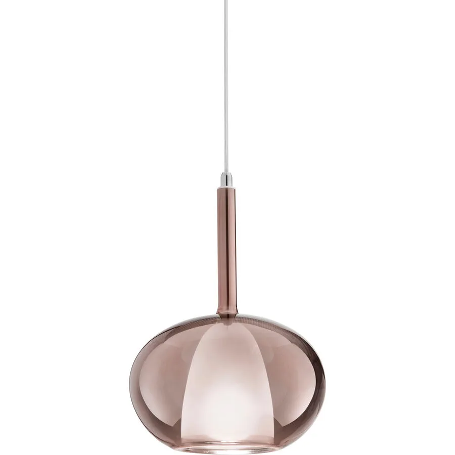 Giberti Luce Pendellampe Carina Lila Glas 22 cm 33.5 cm - Farbe: amethyst