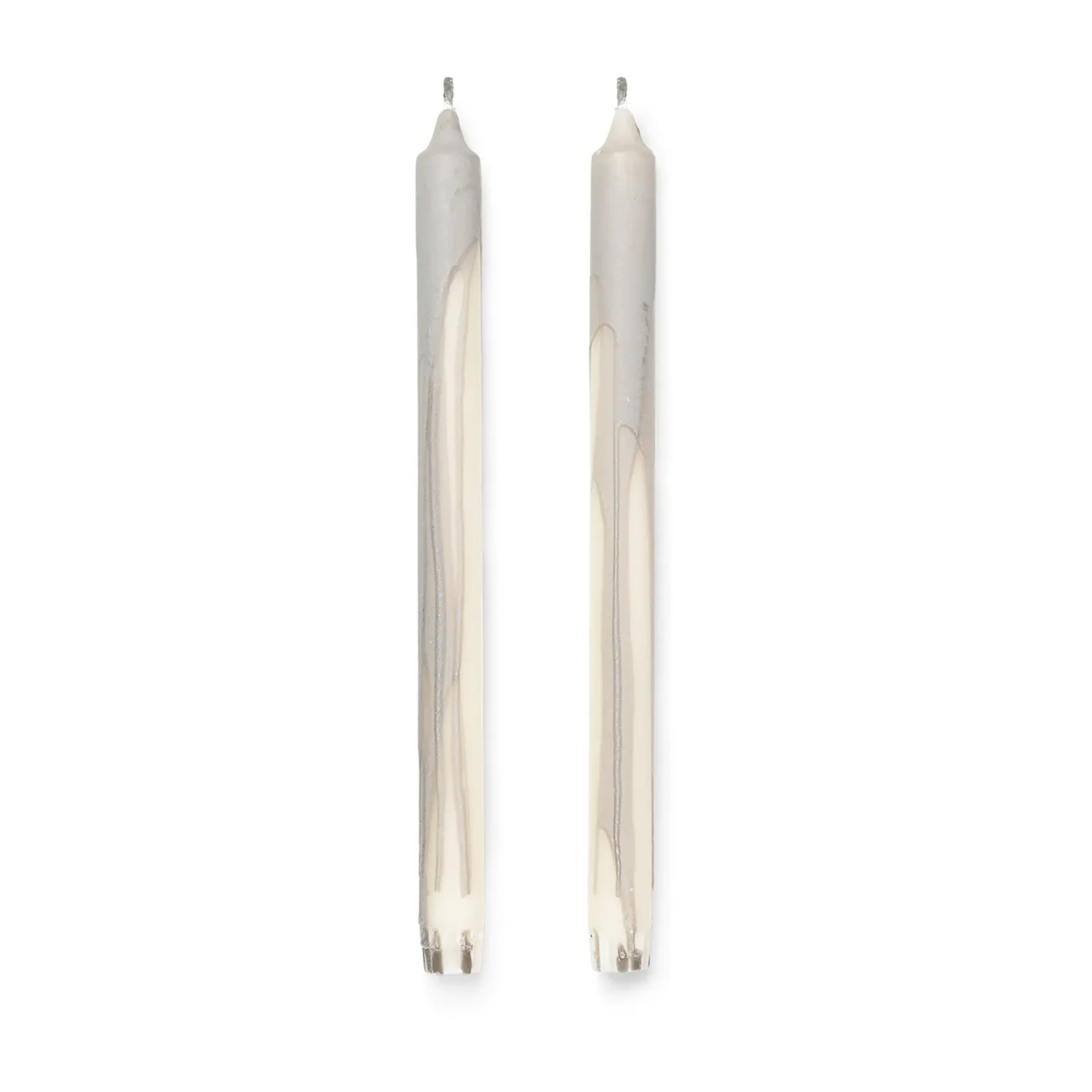Ferm Living Dryp Kerze 2er-Pack Warm Grey