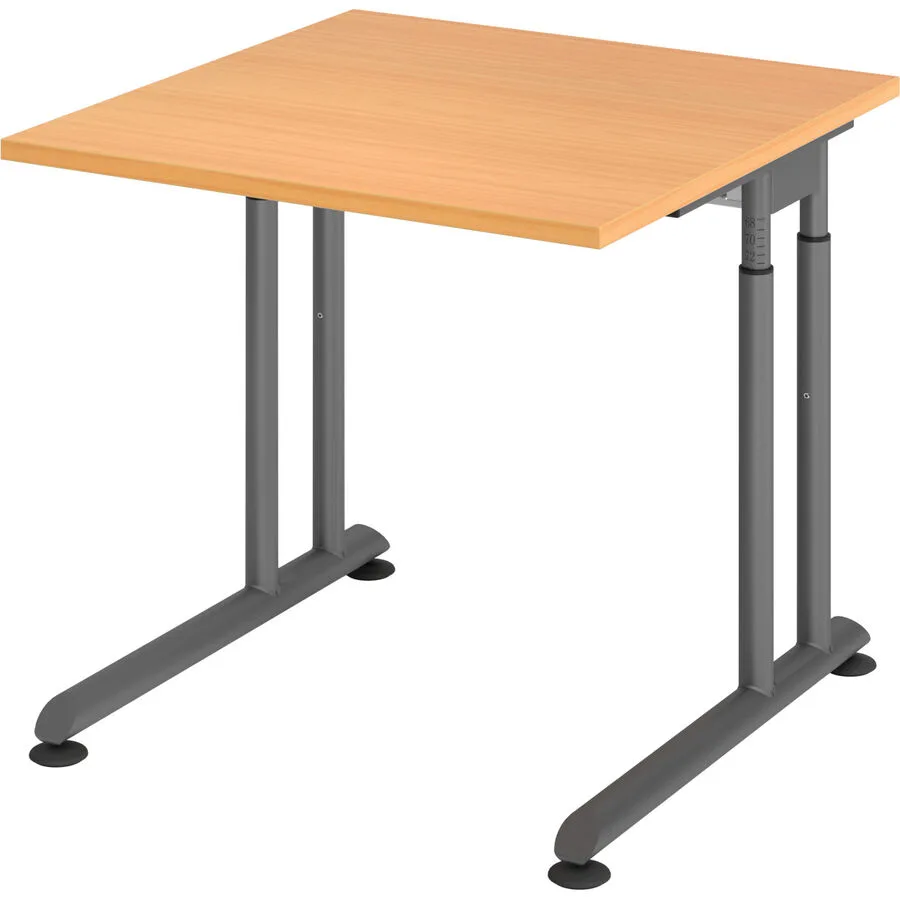 Schreibtisch Office buche Holzwerkstoff B 80 T 80 cm